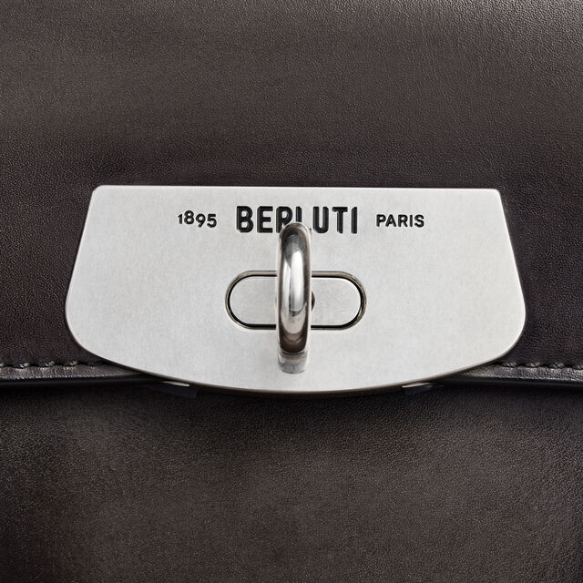 Cartable E’Mio En Cuir, NERO GRIGIO, hi-res 5