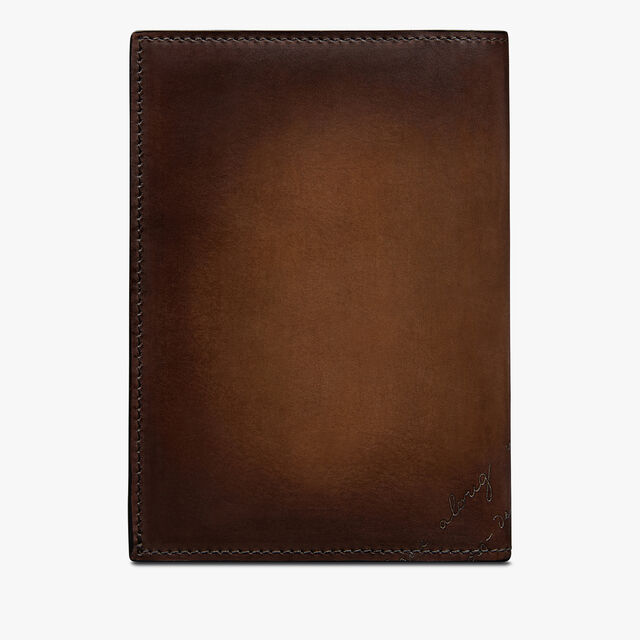 Escale Scritto Leather Passeport Holder, CACAO INTENSO, hi-res 2
