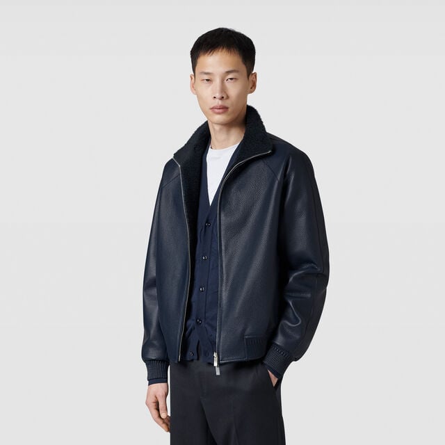 Deer & Shearling Reversible Tracksuit, COLD NIGHT BLUE, hi-res 3