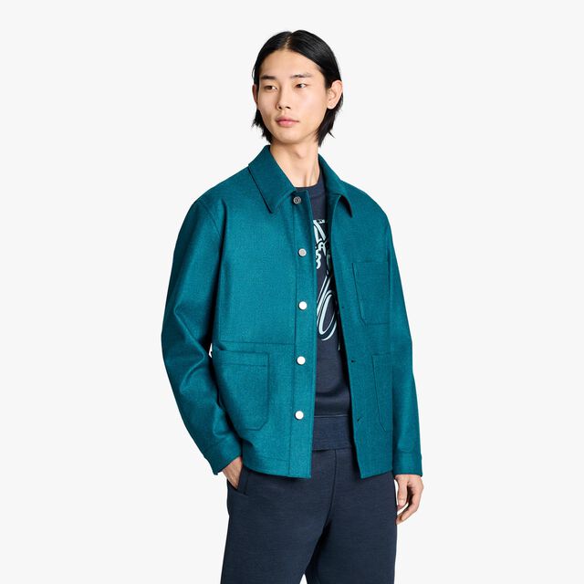 Technical Wool Charbonnier Jacket, COLVERT GREEN, hi-res 2