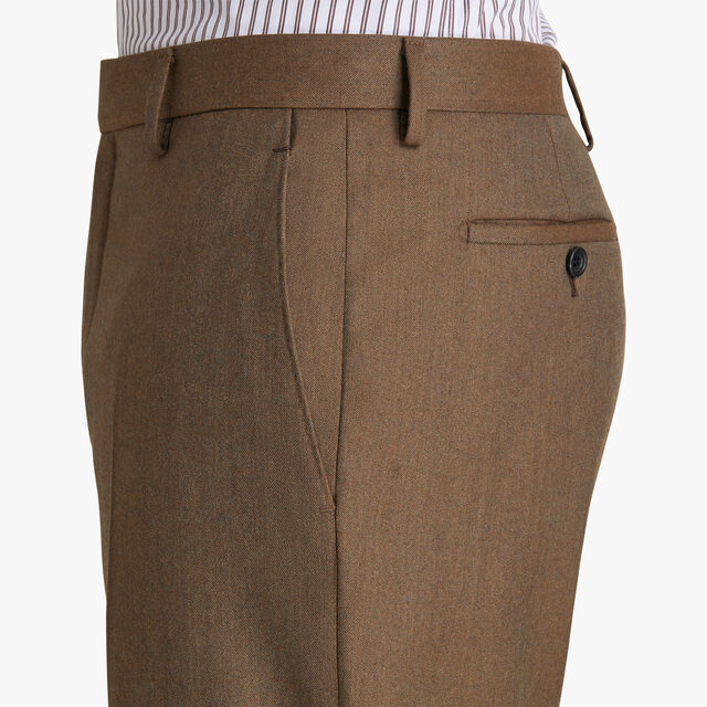Formal Wool Trousers, CAMO GREEN, hi-res 5
