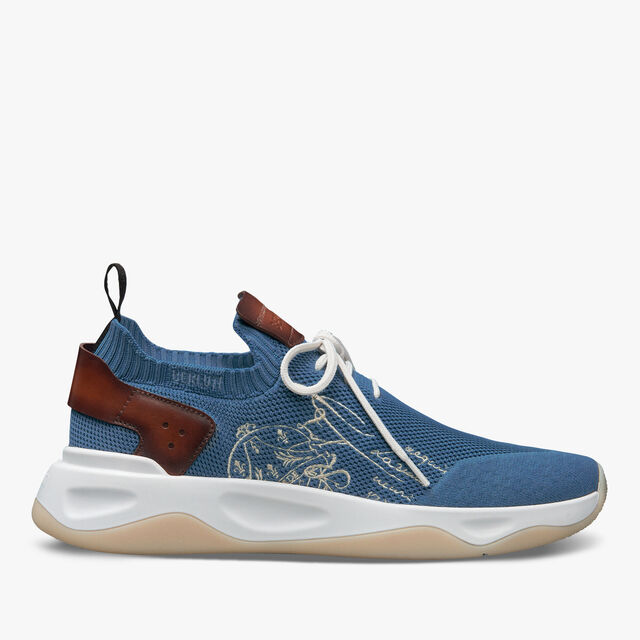 Shadow Knit Sneakers in Blue - Berluti