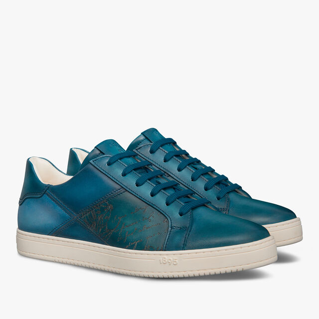 Playtime Patchwork Scritto Leather Sneaker, AVEIRO, hi-res 2