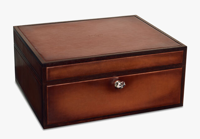 Watch Box Wood And Leather, Brown Leather Watch Box