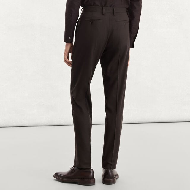 Alessandro Wool Trousers, EARTH BROWN, hi-res 3