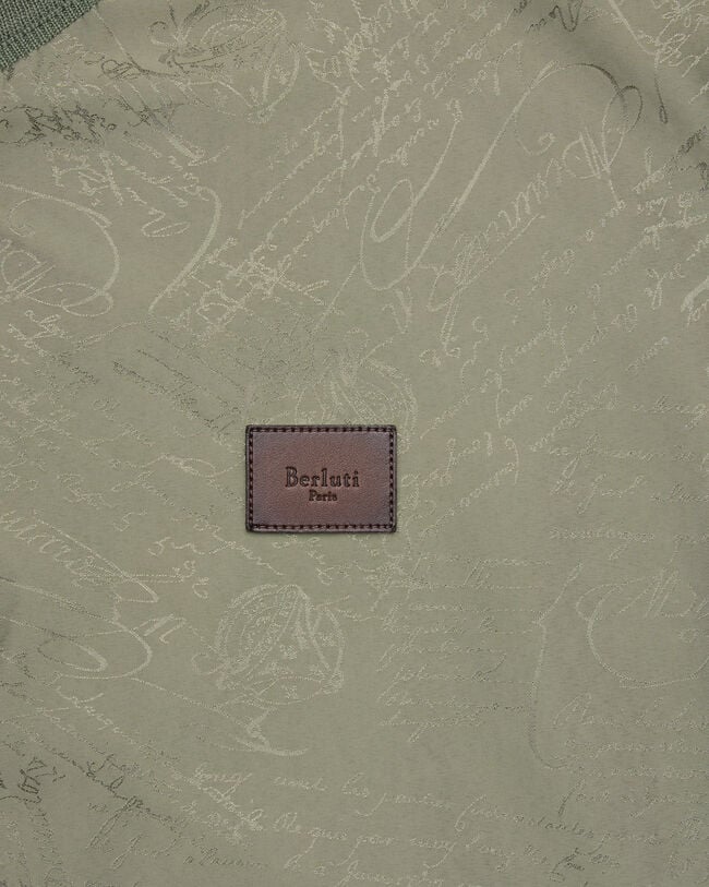 Reversible Blouson with Leather Detail, Salvia, hi-res