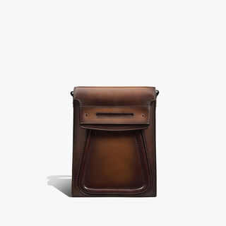 Andy Phone Pouch Leather Messenger, CACAO INTENSO, hi-res