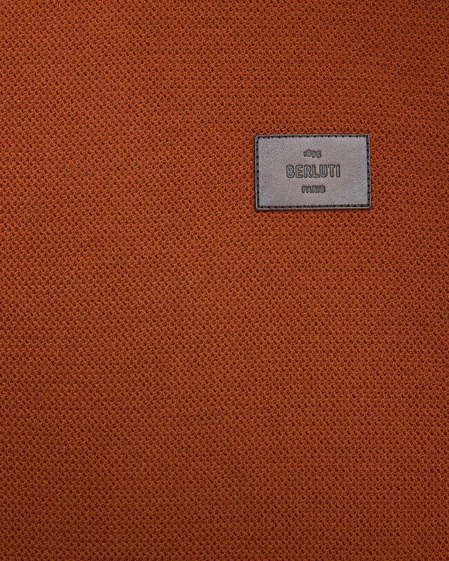 Shadow Hoodie with Leather Details, Rust, hi-res