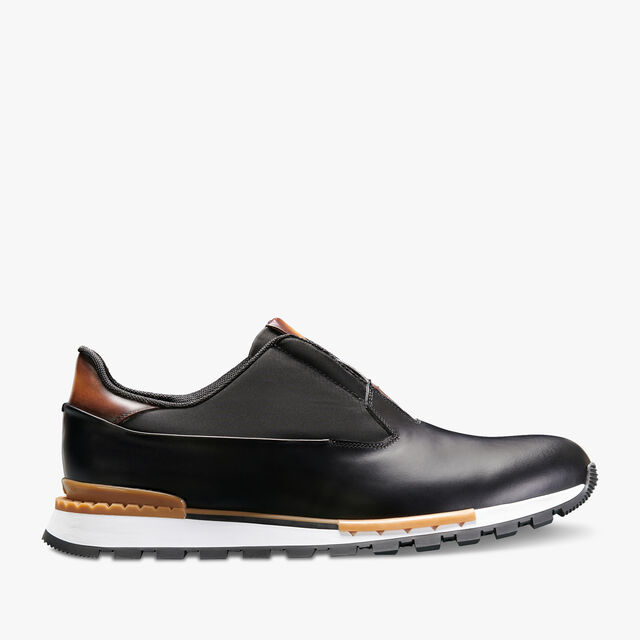 Fast Track Leather Sneaker, BLACK, hi-res 1