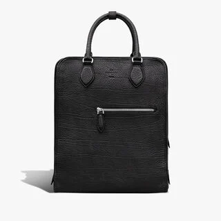 Premier Jour Leather Backpack, CARBON BLACK, hi-res