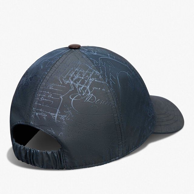 Nylon Scritto Baseball Cap, WASHED INDIGO, hi-res 2