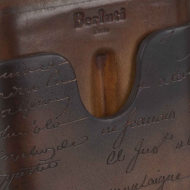Cigar Case 4 Scritto Leather, TOBACCO BIS, hi-res 2