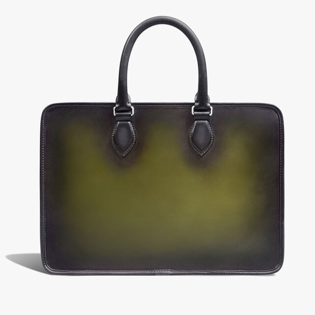 Cartable Un Jour Mini Gradiant en Cuir Scritto Swipe, NERO GRIGIO + NERO CAVIAR, hi-res 3