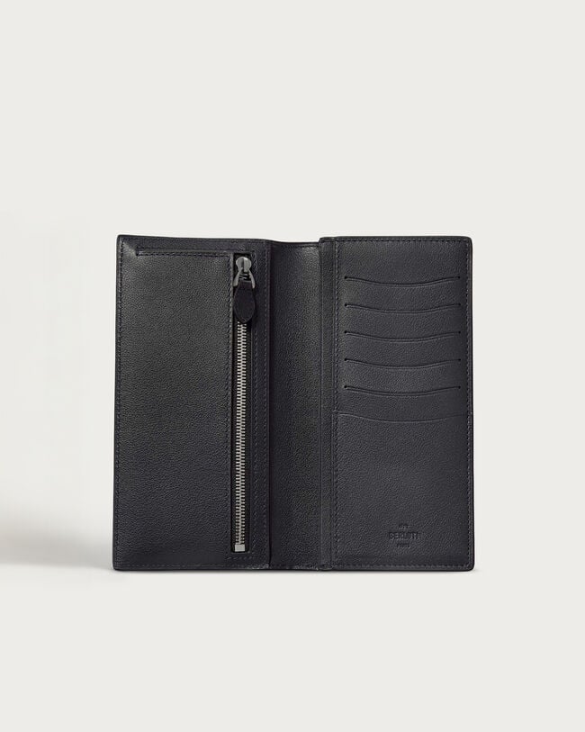 サンタル フラップ ロングウォレット, Indigo Denim, hi-res