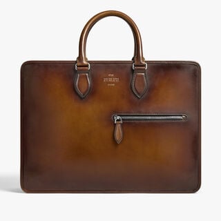 Deux Jours Leather Briefcase