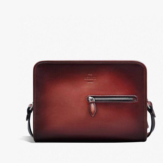 Journalier Leather Messenger, LIGHT SAINT EMILION, hi-res 1