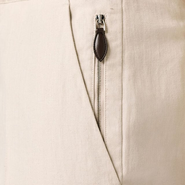Linen Drawstring Pants, SAND LINEN, hi-res 5