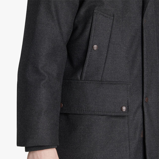 Down Parka With Shearling Hood, CARBON GREY, hi-res 5