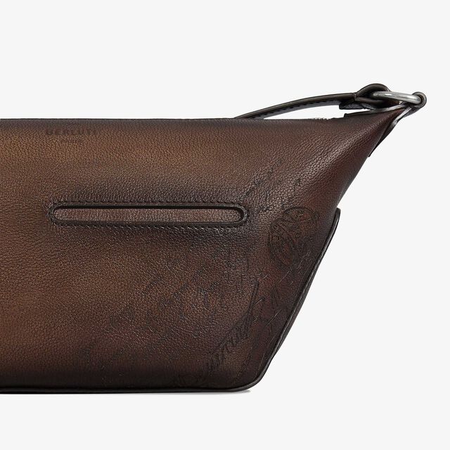 Toujours Soft Zipped Hobo Xs Scritto Leather Messenger, SOFT BROWN, hi-res 5