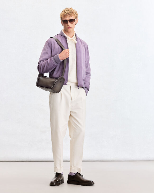 P&eacute;riple Side Zip Messenger, Grey, hi-res