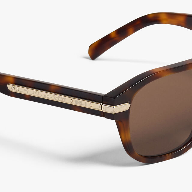 Flare Acetate Sunglasses, CLASSIC HAVANA + SOLID BROWN, hi-res 3