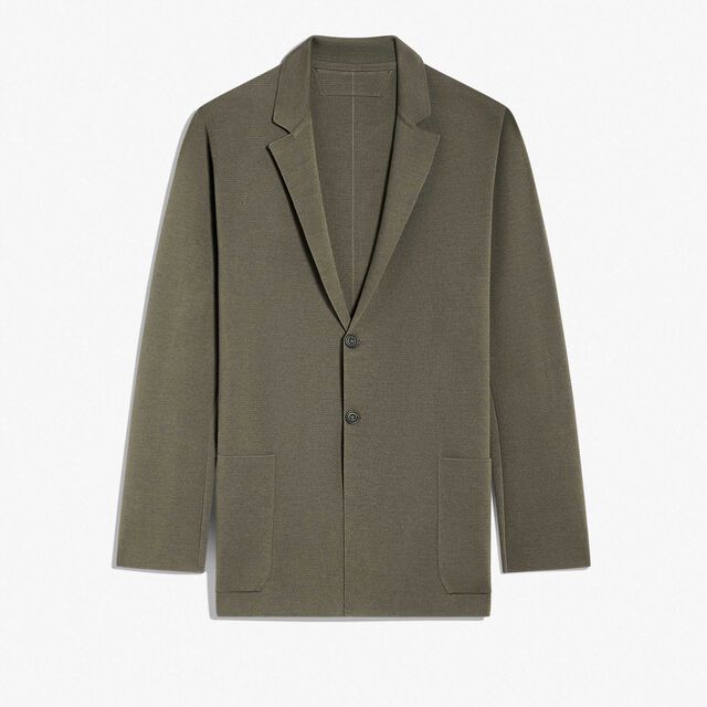 Cotton Silk Jacket, CLAY, hi-res 1
