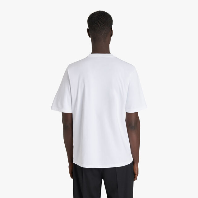 T-Shirt À Logo Petit Modèle, BLANC OPTIQUE, hi-res 3