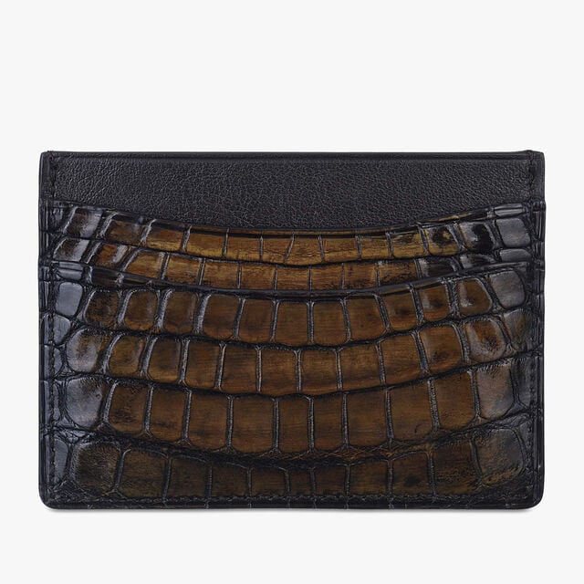 Bambou Alligator Leather Card Holder, TDM, hi-res 1