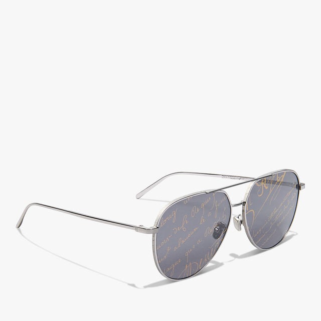 Glint Metal Sunglasses, BLACK GOLD + SCRITTO GOLD, hi-res 2