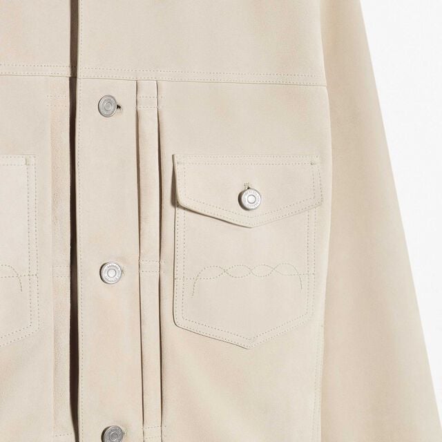 Suede Denim Jacket, FAWN BEIGE, hi-res 5