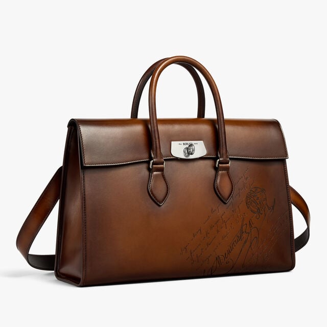 Cartable E’Mio En Cuir, CACAO INTENSO, hi-res 6