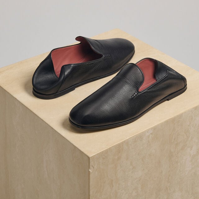 Escale Goat Leather Slipper, NERO, hi-res 4