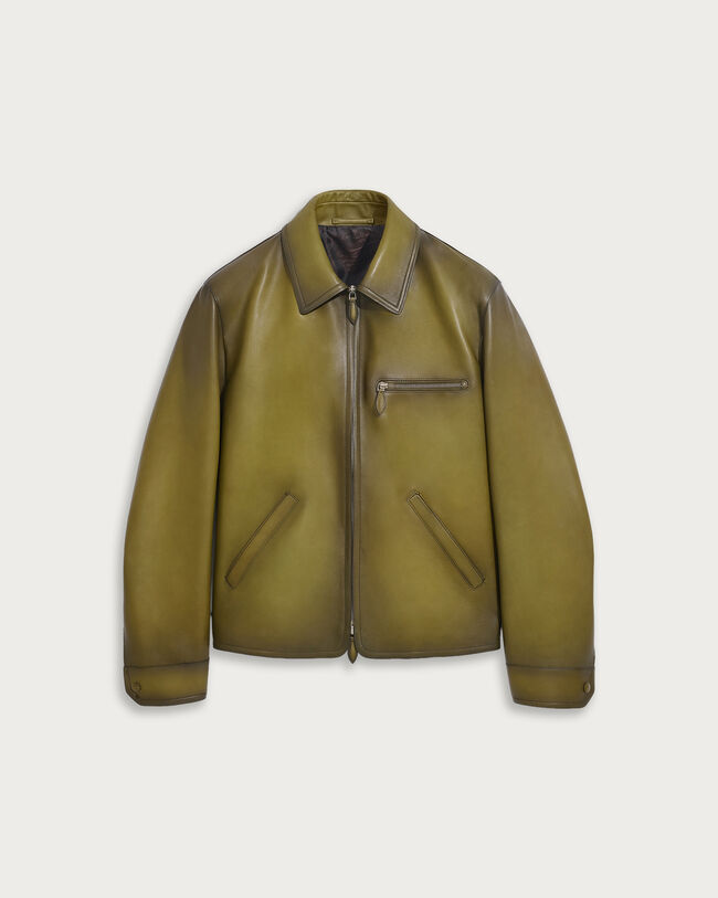 Leather Patina Un Jour Blouson, Light Nero Caviar, hi-res