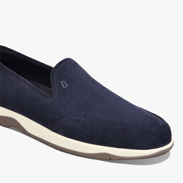 Echappée Suede Calf Loafer, BLU, hi-res 6