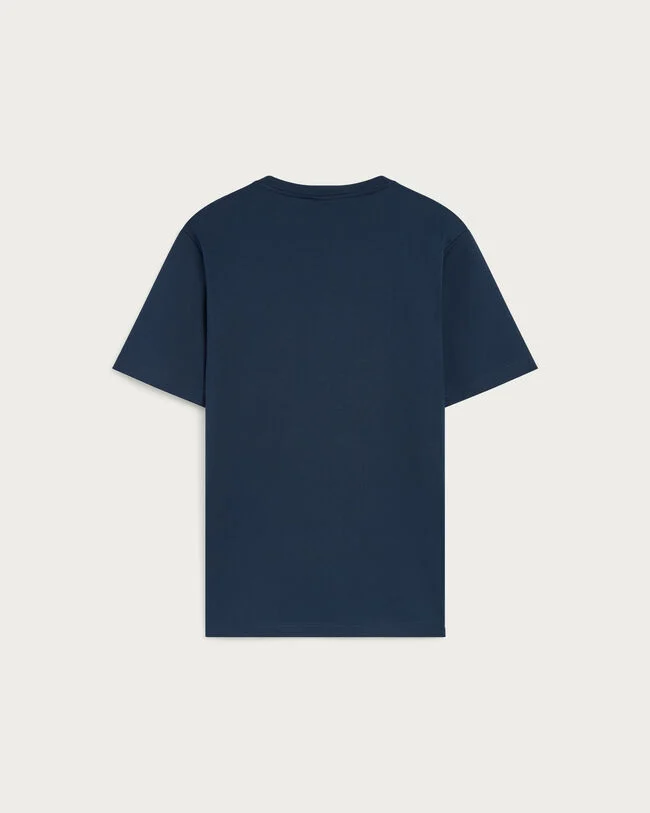 Scritto Embroidery T-shirt, Noir, hi-res