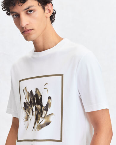 シューズ ポラロイド プリント Tシャツ, Blanc Optique, hi-res