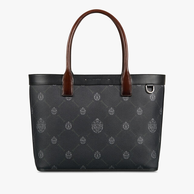 Forever Canvas And Leather Tote Bag, BLACK + TDM INTENSO, hi-res 1