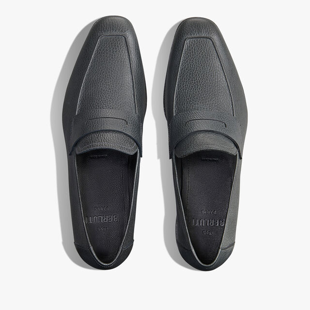 Mocassin Lorenzo En Cuir De Chevre, CARBON GREY, hi-res 3