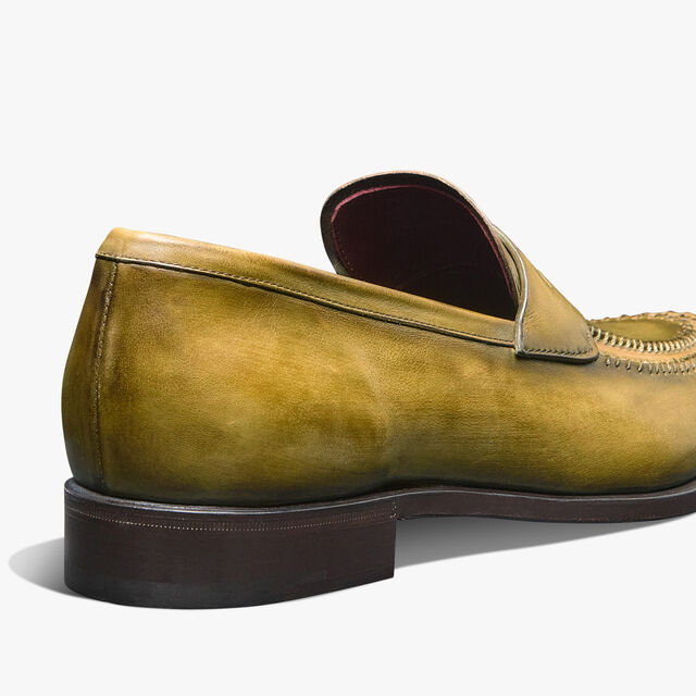 Rapiécé-Reprisé Leather Loafer, ACID GREEN, hi-res 5