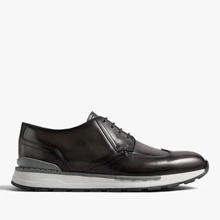 Fast Track Leather Sneaker, NERO GRIGIO, hi-res
