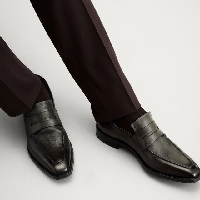 Andy Démesure Neo Flex Venezia Softy Calf Leather Loafer, SELVA OSCURA, hi-res 2
