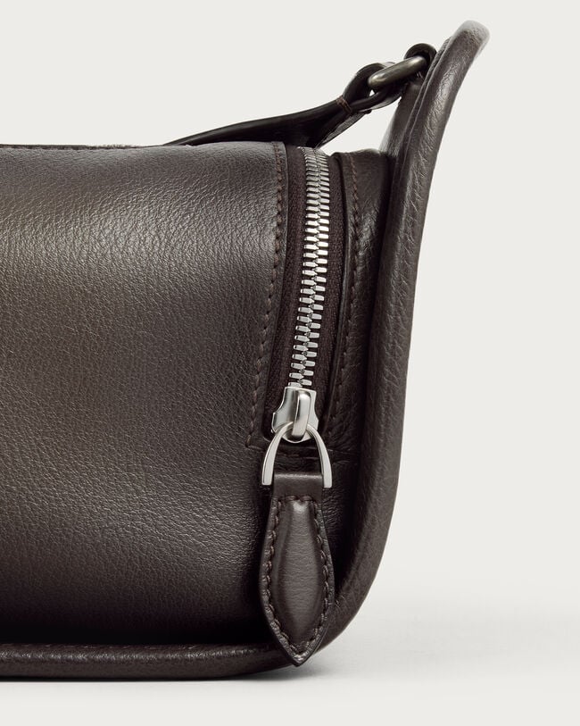 P&eacute;riple Side Zip Messenger, Grey, hi-res