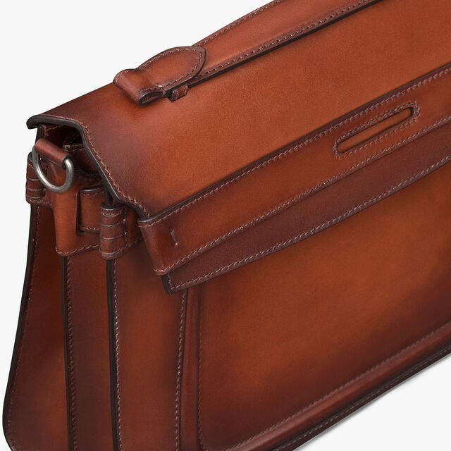 Andy Messenger Leather Briefcase, CACAO INTENSO, hi-res 5