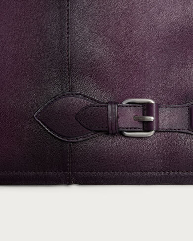 Leather Patina Un Jour Blouson, Grapes, hi-res