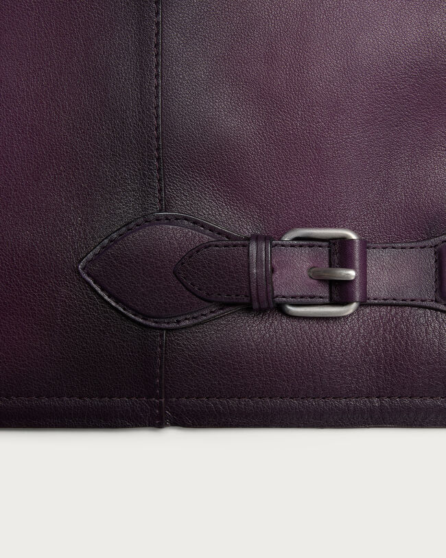 Leather Patina Un Jour Blouson, Grapes, hi-res