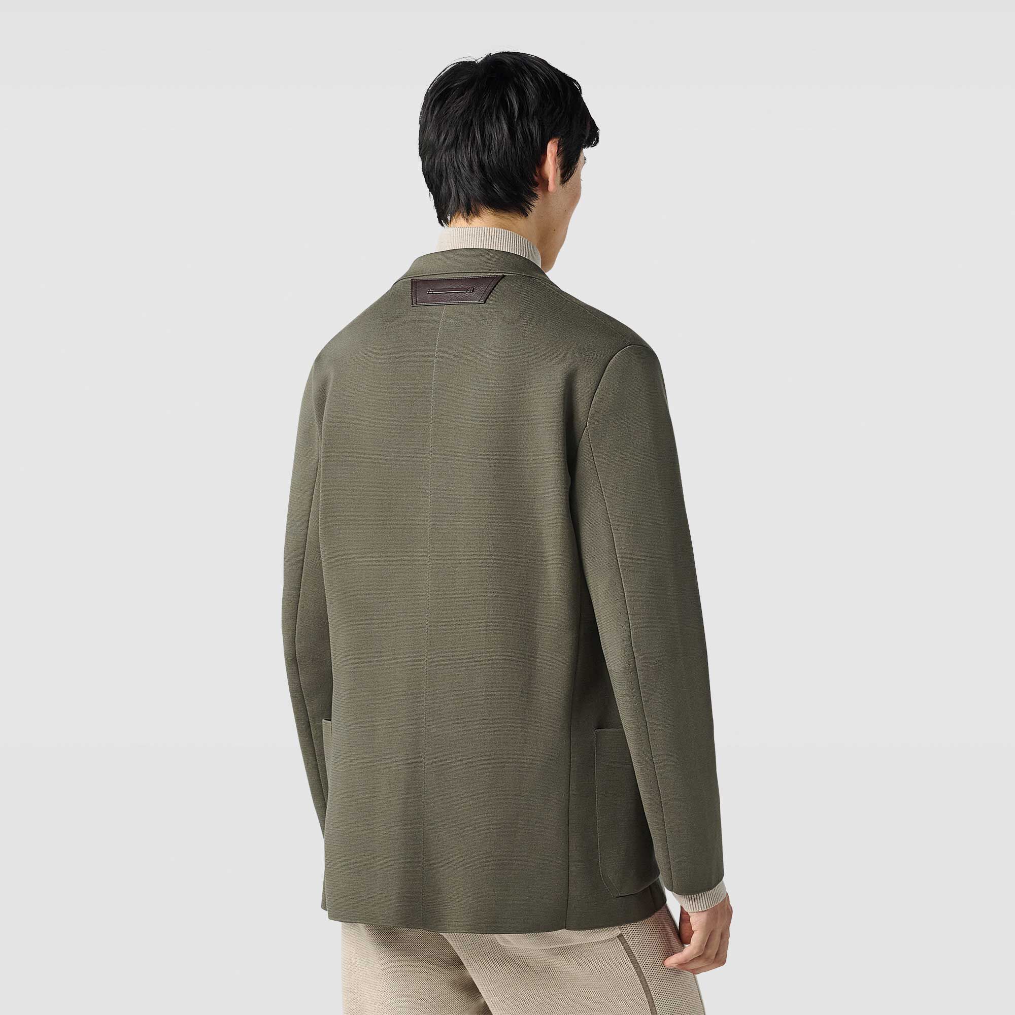 Cotton silk jacket top
