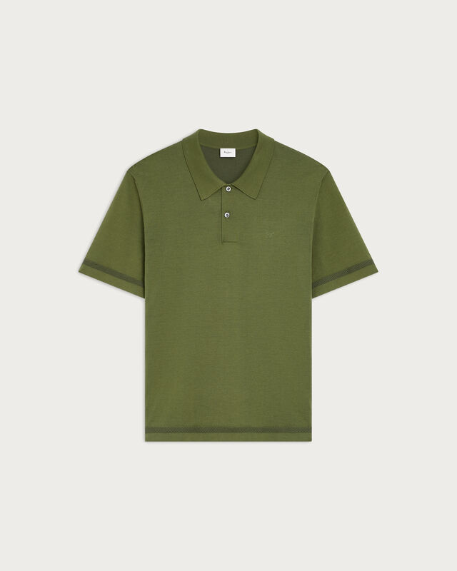 B-Thabor Embroidery Polo, Acid Green, hi-res