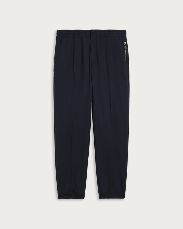 Fast Track Jogpants with Leather Zip-puller, Marine, hi-res