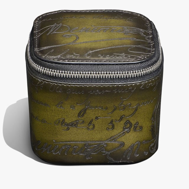 Étui Une Montre En Cuir Scritto, NERO CAVIAR, hi-res 2