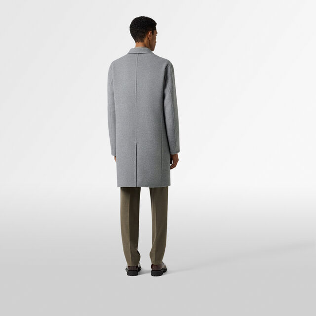 Double Face Coat, GREY/ INTERNAL GIANT SCRITTO, hi-res 3